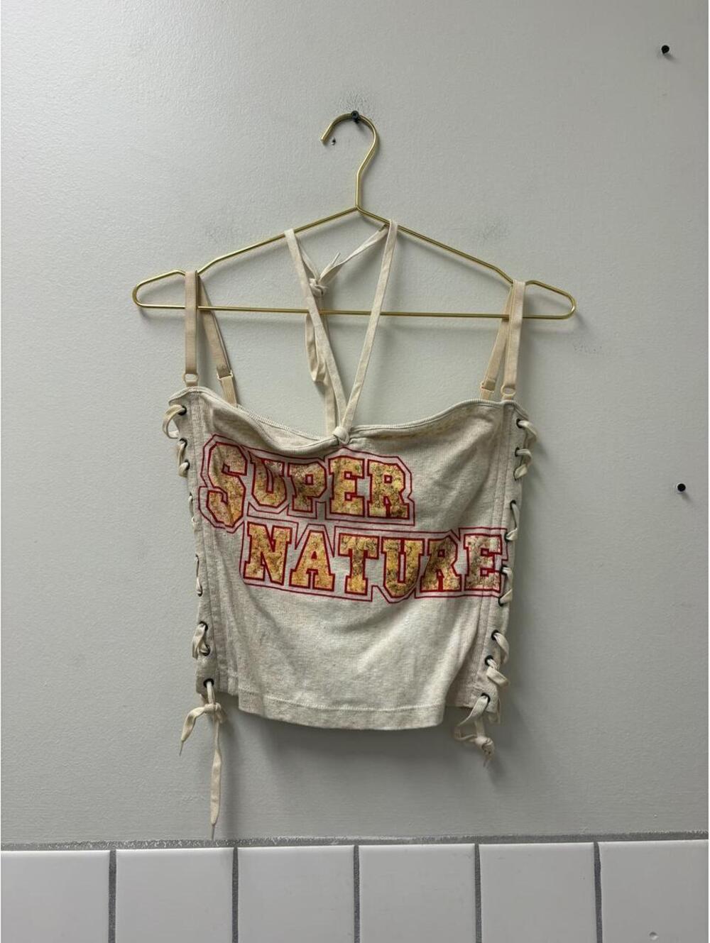 Vintage rare 2003 D&G Dolce & Gabbana "Super Nature" “Original Sin” Corset Top